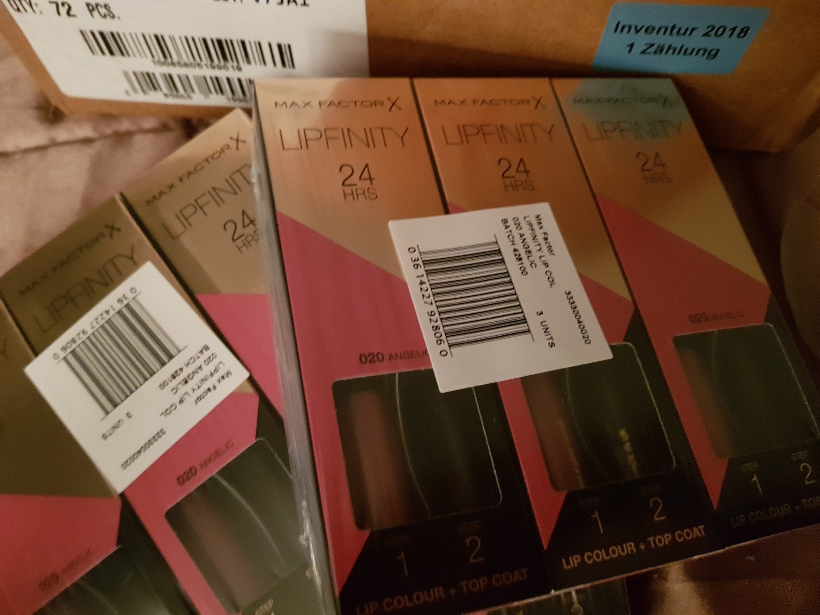 10 stuks maxfactor lipfinity zonder topcoat nr 020, Verzenden, Nieuw, Overige kleuren, Handen en Nagels
