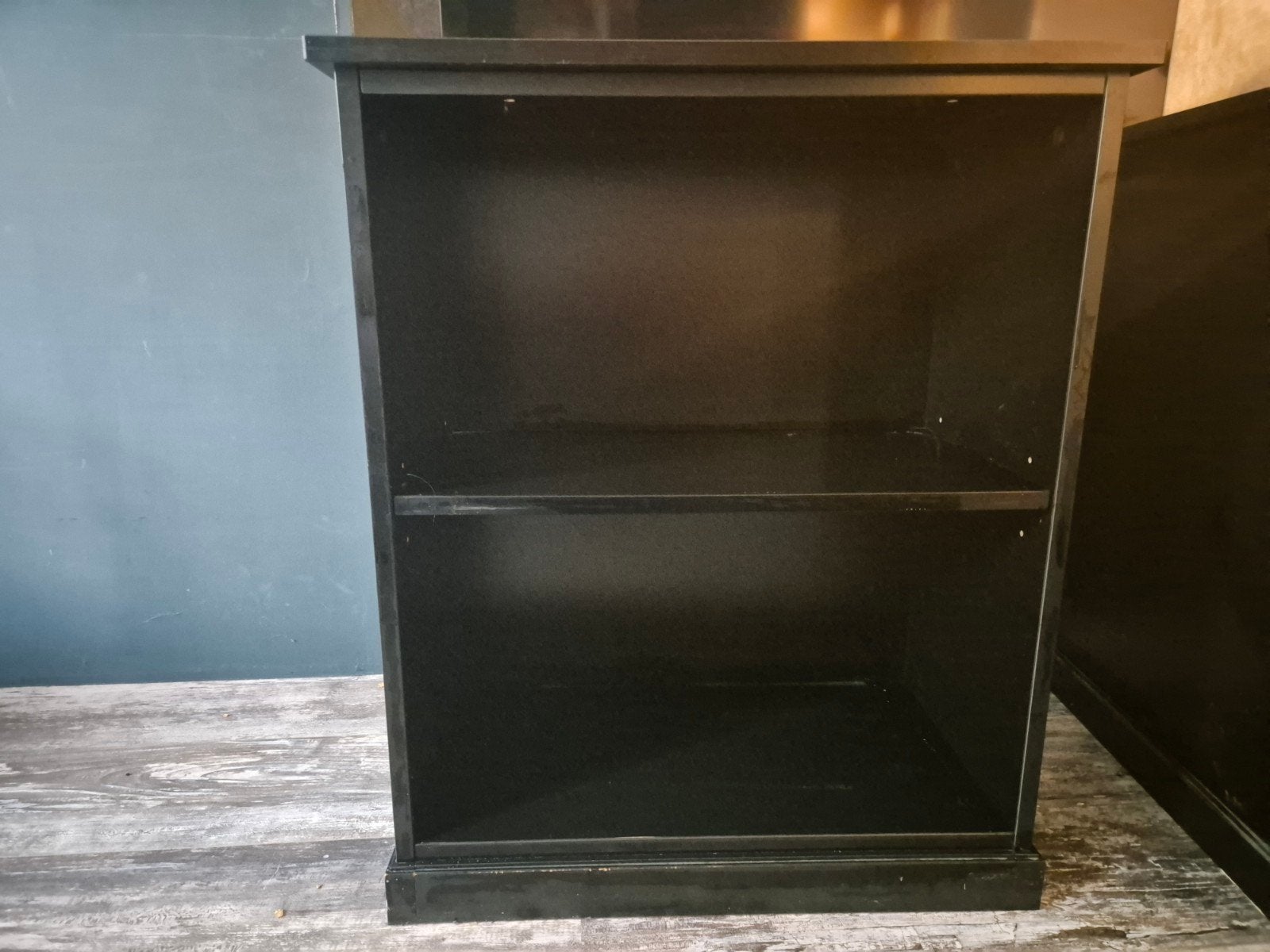 Ikea KLIMPEN Zwart bureau onderstel / poot / kastje, Ophalen, Gebruikt, Spaanplaat of MDF, IKEA