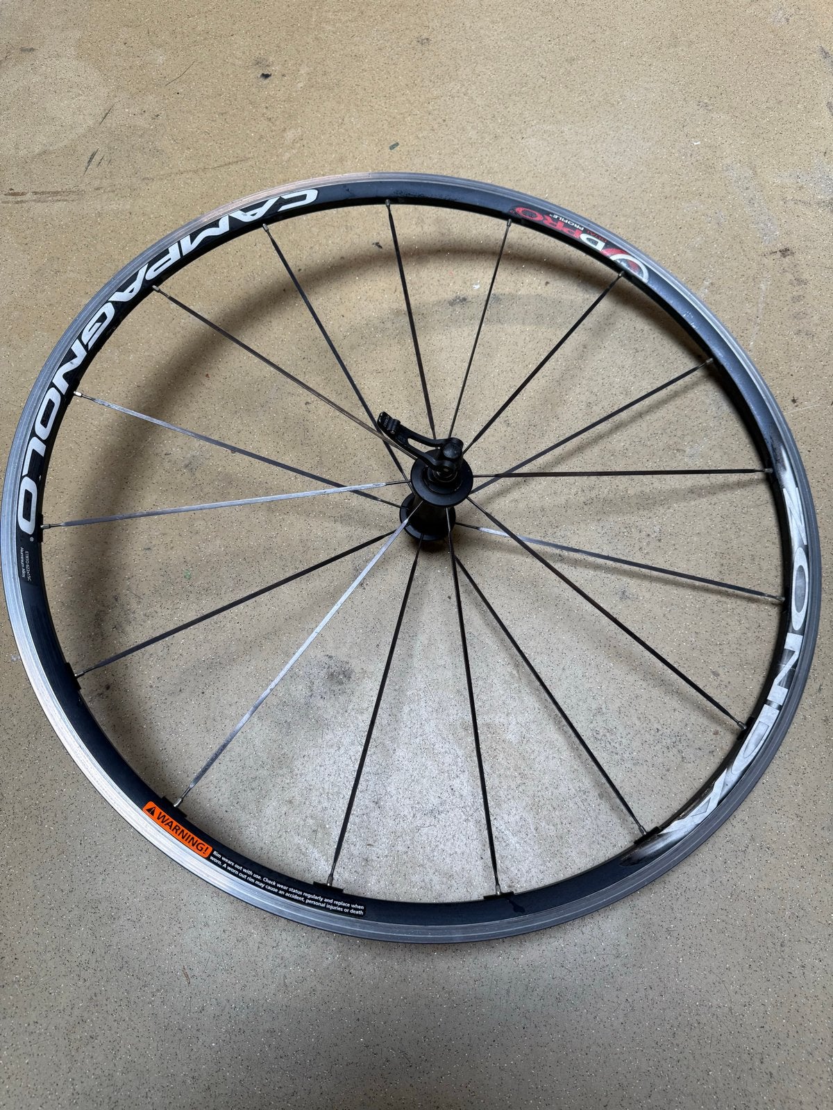 Campagnolo Zonda voorwiel, Wiel, Ophalen of Verzenden, Zo goed als nieuw, Aluminium