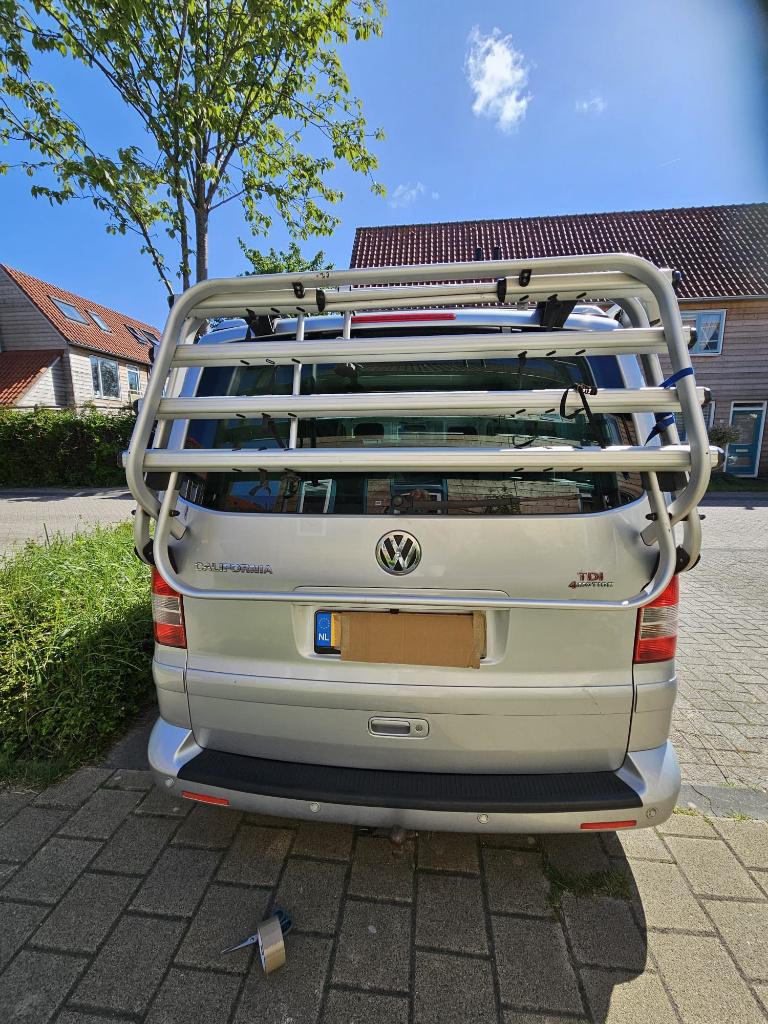 fietsendrager VW California T5, Auto diversen, Fietsendragers, 3 fietsen of meer, Gebruikt, Elektrische fiets, Achterklepdrager