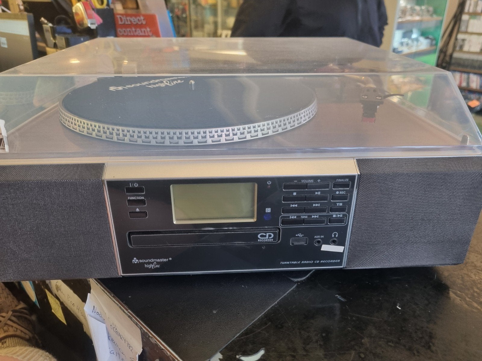 Soundmaster PL900 Nostalgische Muziekcenter met CD Brander, Overige merken, Info@woerlein.com, Zo goed als nieuw, Platenspeler