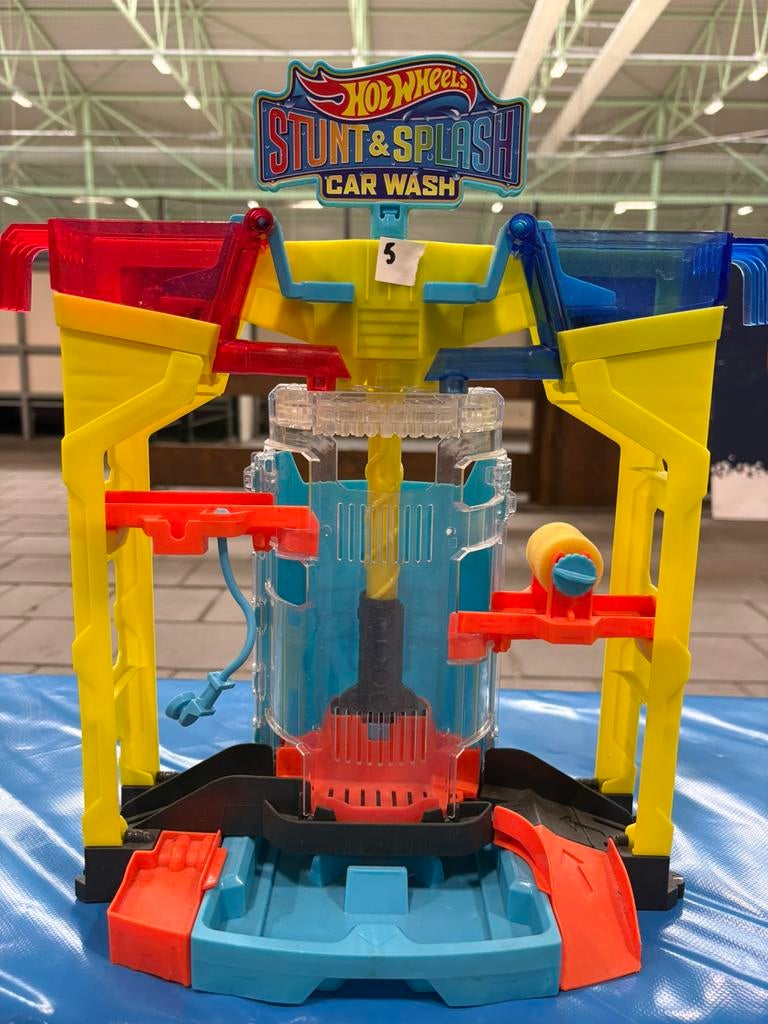 Hotwheels wasstraat, Kinderen en Baby's, Speelgoed | Racebanen, Ophalen, Gebruikt, Handmatig, Hot Wheels