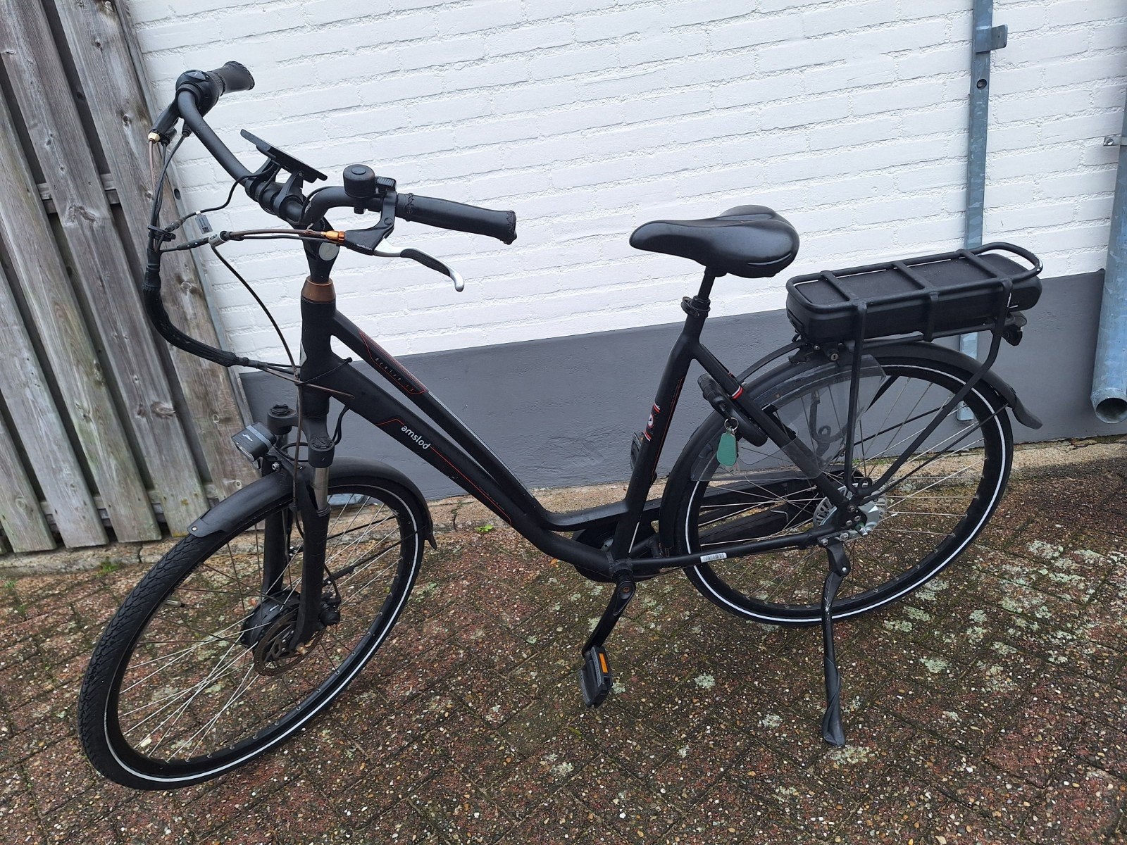 AMSLOD ELEKTRISCHE FIETS- ZWART, Ophalen, Gebruikt, Overige merken