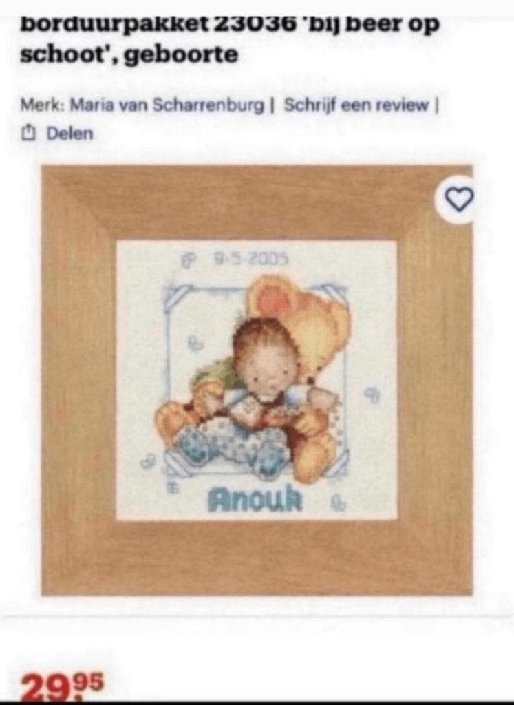 BORDUURPAKKET LANARTE EXCLUSIVELY MARIA GEBOORTE, Verzenden, Nieuw, Handborduren, Borduurpakket