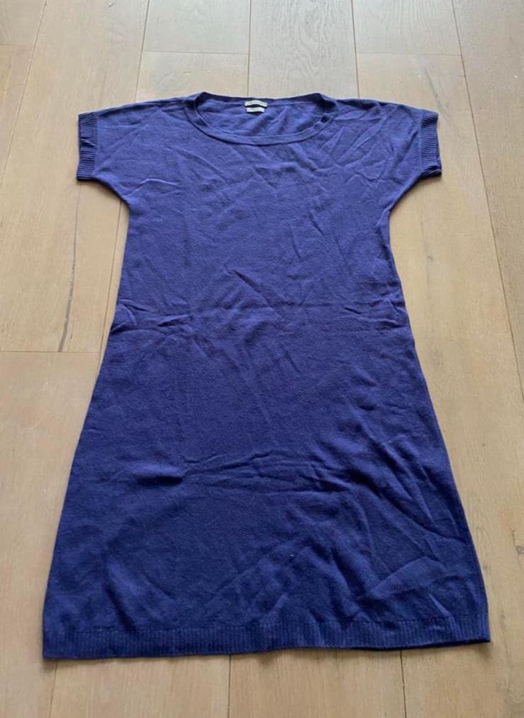 Benetton jurk merino wol L nieuwstaat, Jurk, Paars, Maat 42/44 (L), Ophalen of Verzenden