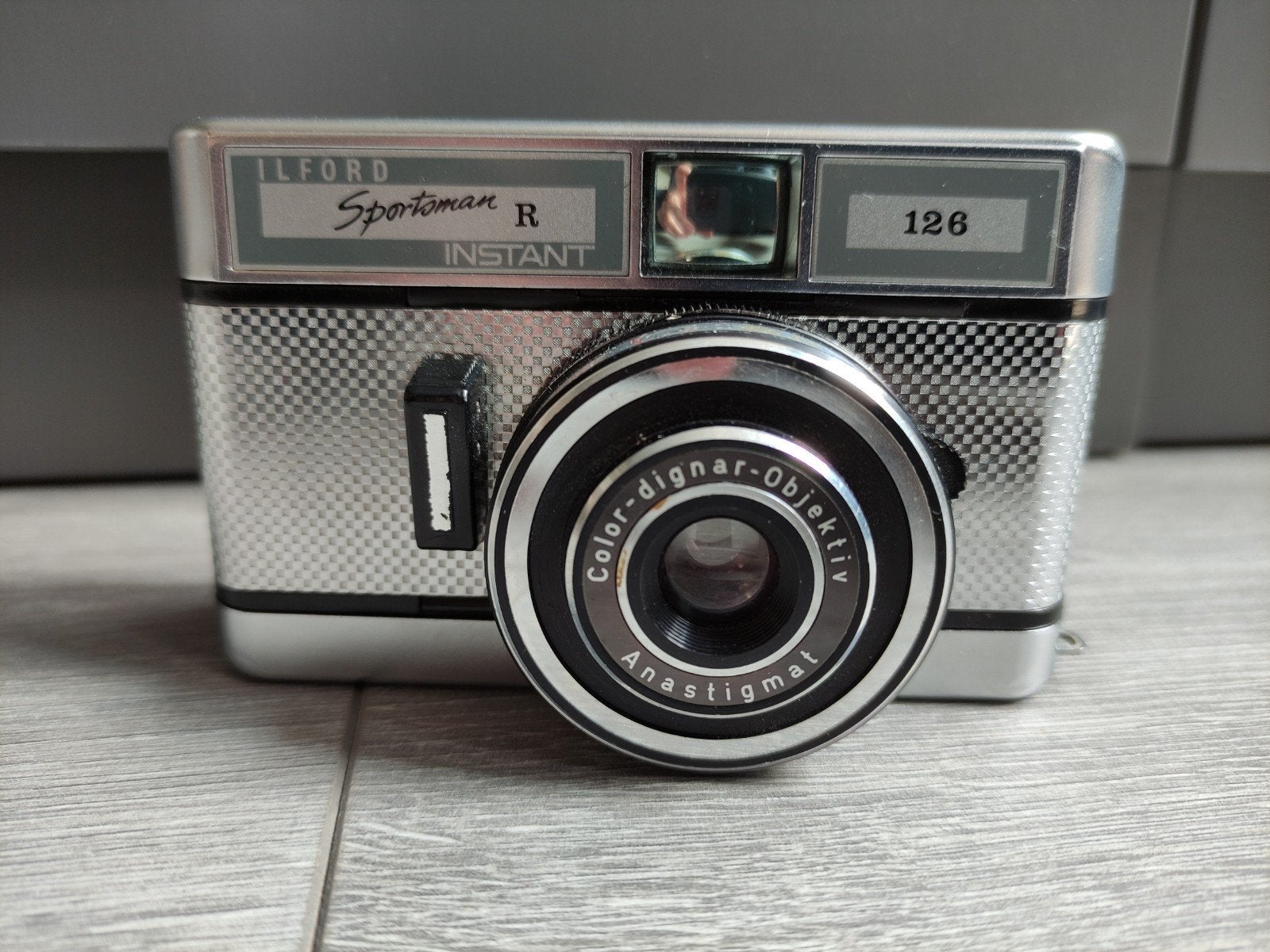 Ilford sportsman r instant 126 camera in tasje, Ophalen of Verzenden, Compact, Overige Merken