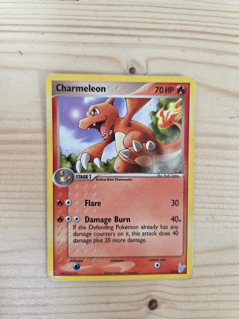 Pokemonkaart Charmeleon 3/12, Ophalen of Verzenden, Zo goed als nieuw