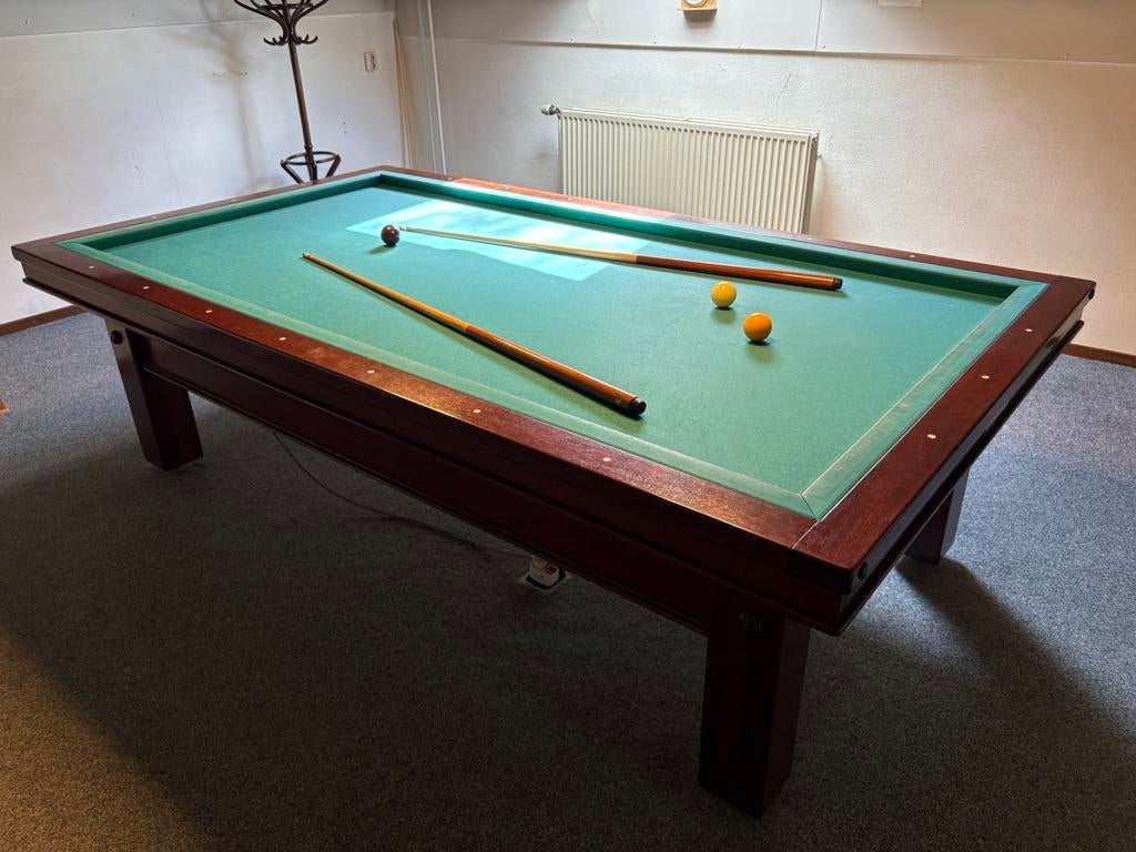 Gabriels biljart 230 x 115 cm (incl plaatsing), Sport en Fitness, Biljarten en Poolen, Ophalen, Info@dirksnip.nl, Biljarttafel