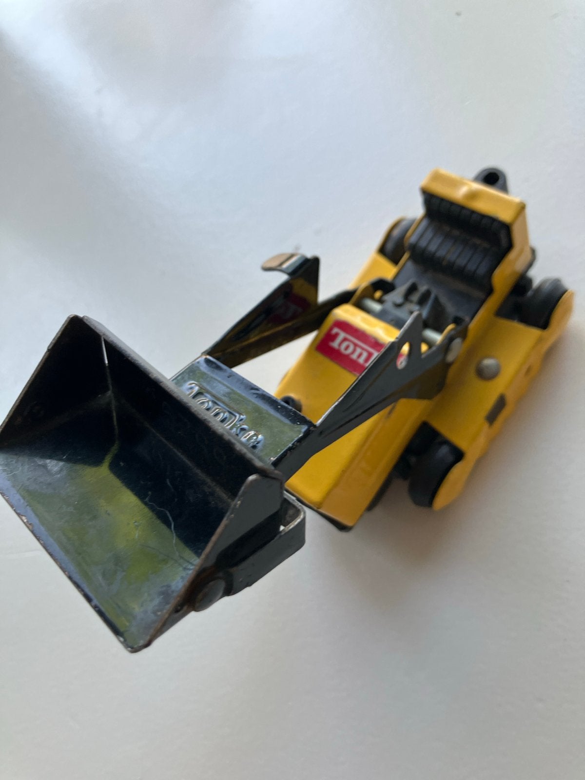 Vintage Tonka Mini Bulldozer/Shovel - Geel/Zwart, Ophalen of Verzenden, Gebruikt