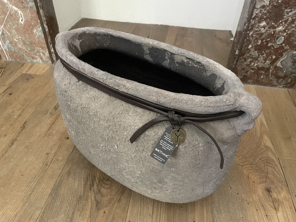 Brynxz ovale pot, Huis en Inrichting, Woonaccessoires | Vazen, Ophalen, Gebruikt, Overige kleuren, Aardewerk of Porselein