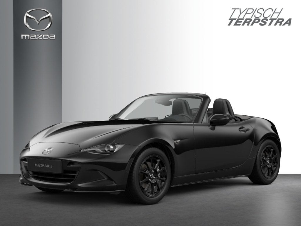 Mazda MX-5 1.5 SkyAc-G 136 PK Yakudo | incl inruilvoordeel, Gebruikt, Cabriolet, Zwart, Leder