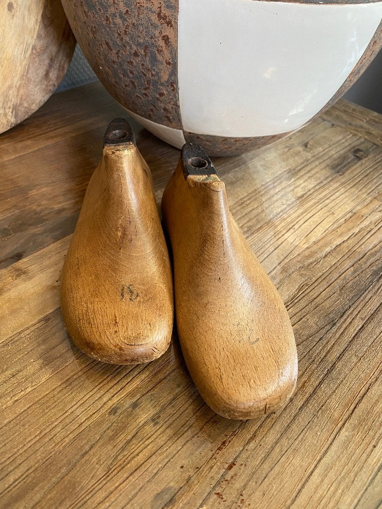 Brocante houten schoenleest/schoenmal - kindermaat 31, Antiek en Kunst, Ophalen of Verzenden