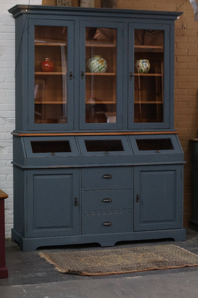 Buffetkast *Villa Verde* vintage, Huis en Inrichting, Kasten | Buffetkasten, Ophalen, Met plank(en), 100 tot 150 cm, 200 cm of meer