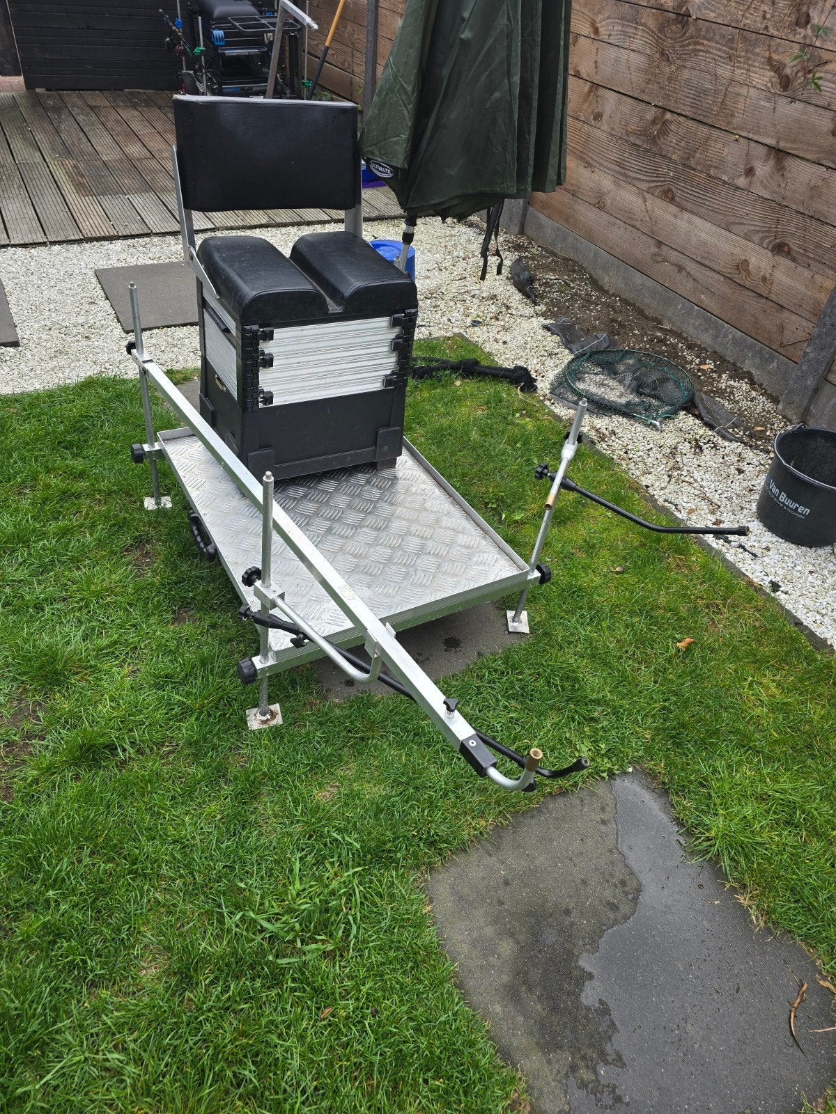 Viskoffer met zitje en accessoires, Ophalen, Gebruikt, Overige typen