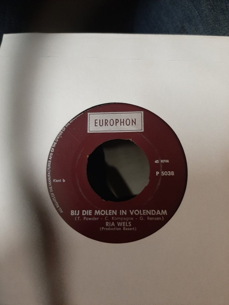 Ria Wels ‎–Bij Die Molen In Volendam/Moeder Niet Huilen 1967, Cd's en Dvd's, Ophalen, Gebruikt, Nederlandstalig