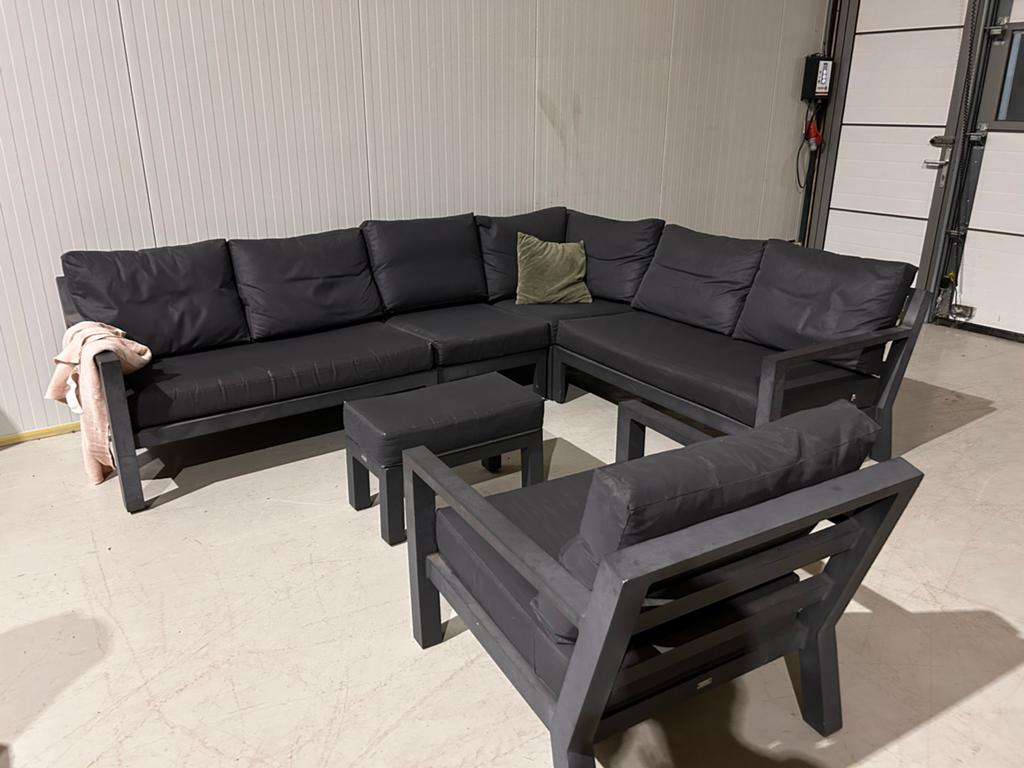 LIFE Aluminium Hoekloungeset - Zeer Stevig en Onderhoudsvrij, ., Meer dan 8 zitplaatsen, Aluminium, Ophalen of Verzenden
