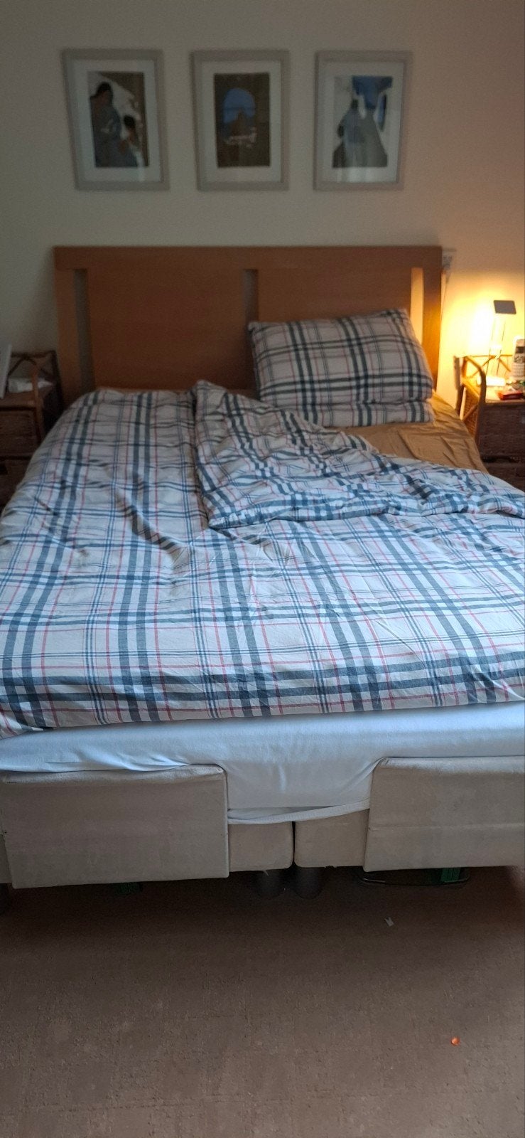 Swiss Sense Twijfelaar 140x200 met 2 Elekt. Lat.Bodems, Ophalen, 140 cm, Twijfelaar, 200 cm