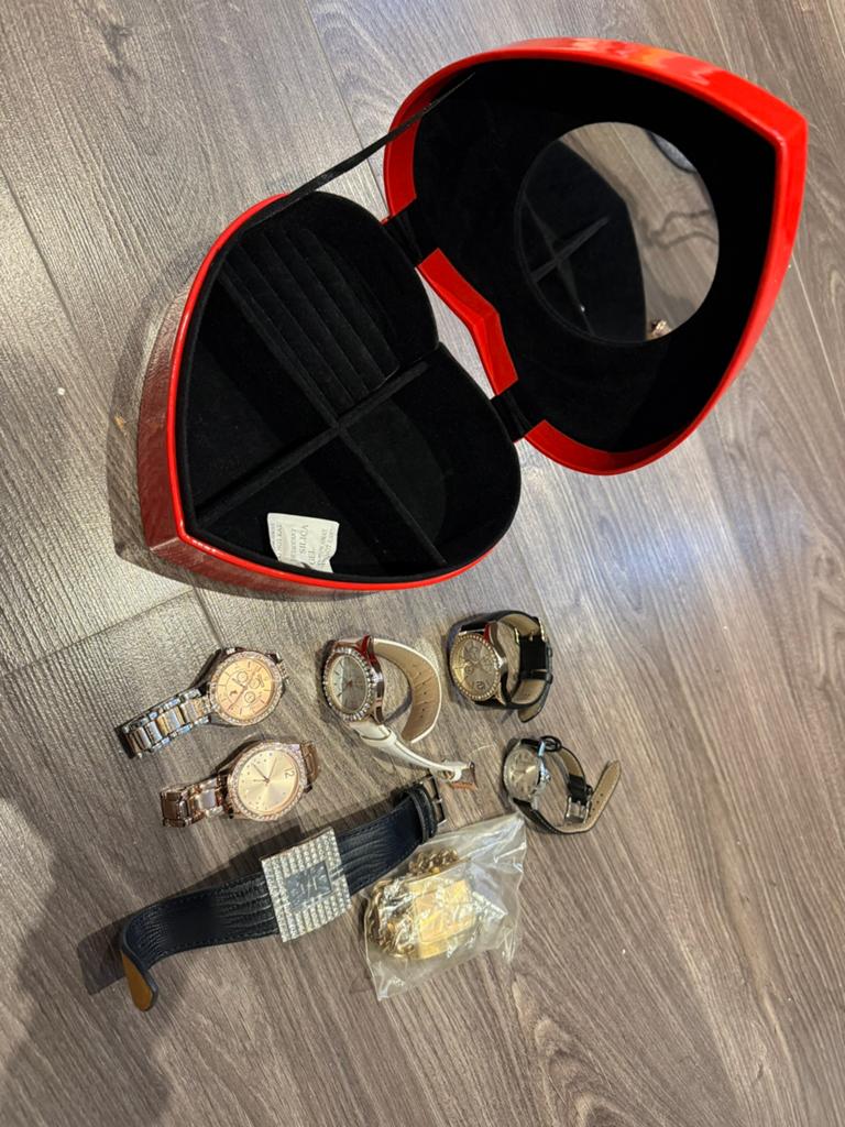 Mooi horloges met doosje, Ophalen of Verzenden, Zo goed als nieuw, Staal, Overige merken
