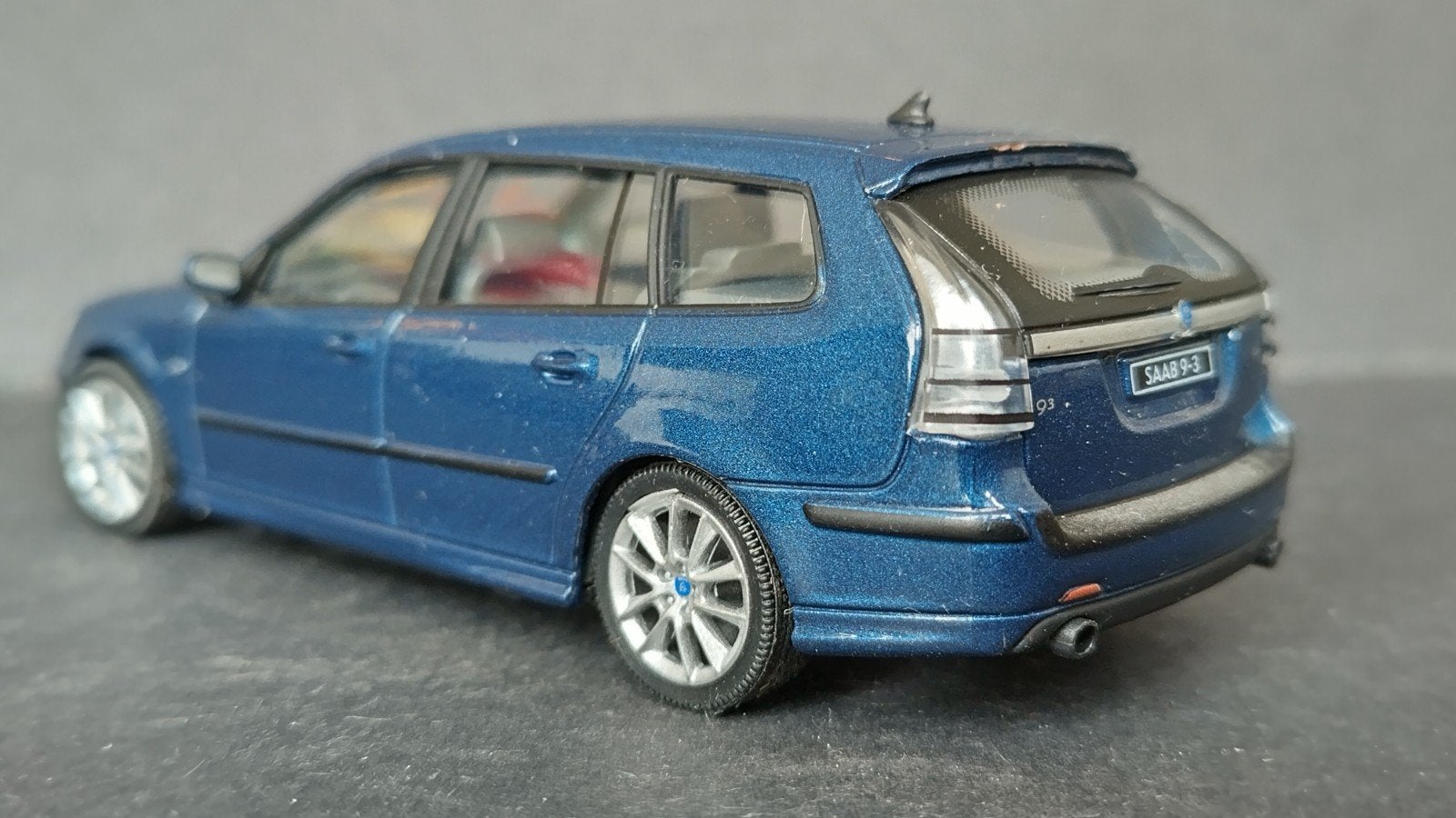 Saab 9-3 Aero sportwagon 1:43 Newray Cararama Pol, Overige merken, Auto, Verzenden, .
