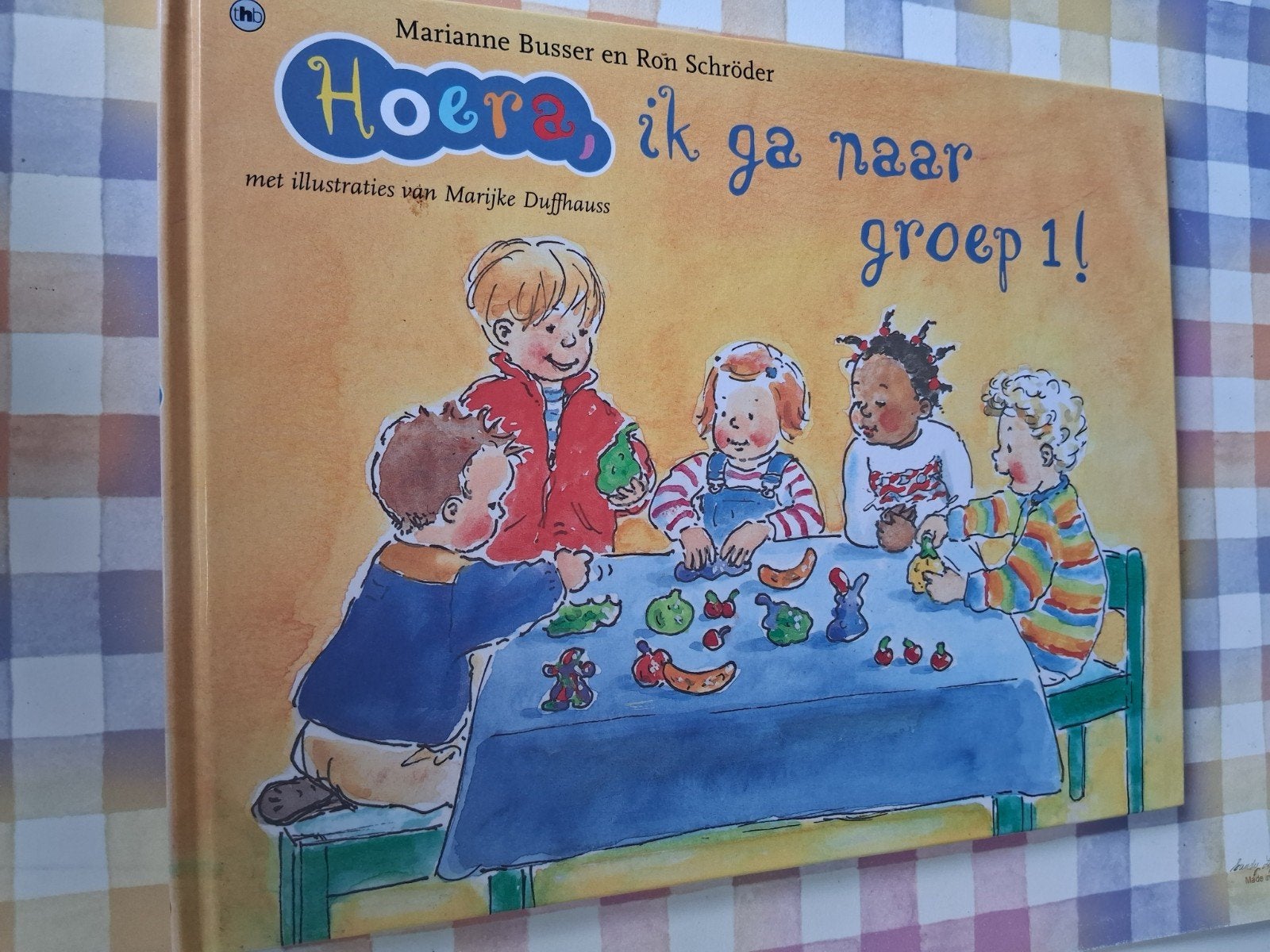 boek marianne busser - hoera, ik ga naar groep 1!, Ophalen of Verzenden, Gelezen, 3 tot 4 jaar