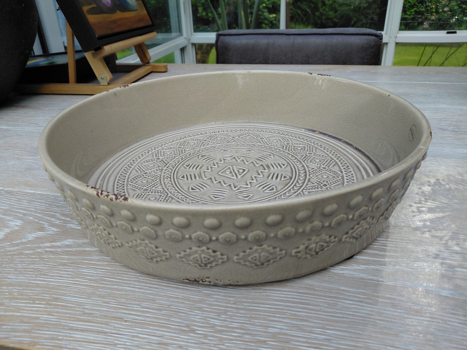 Riverdale Schaal Taupe 41cm - Zo goed als nieuw, Huis en Inrichting, Ophalen of Verzenden