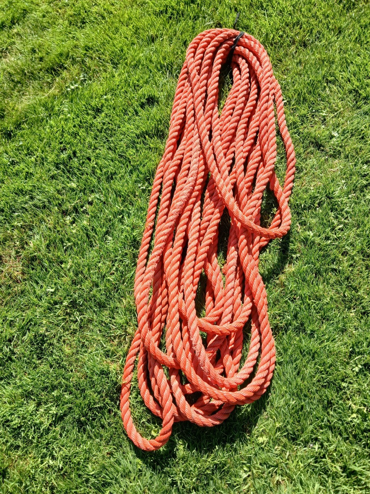 Nylon Polypropyleen Oranje Touw, Watersport en Boten, Ophalen of Verzenden, Gebruikt, Lijn of Blok