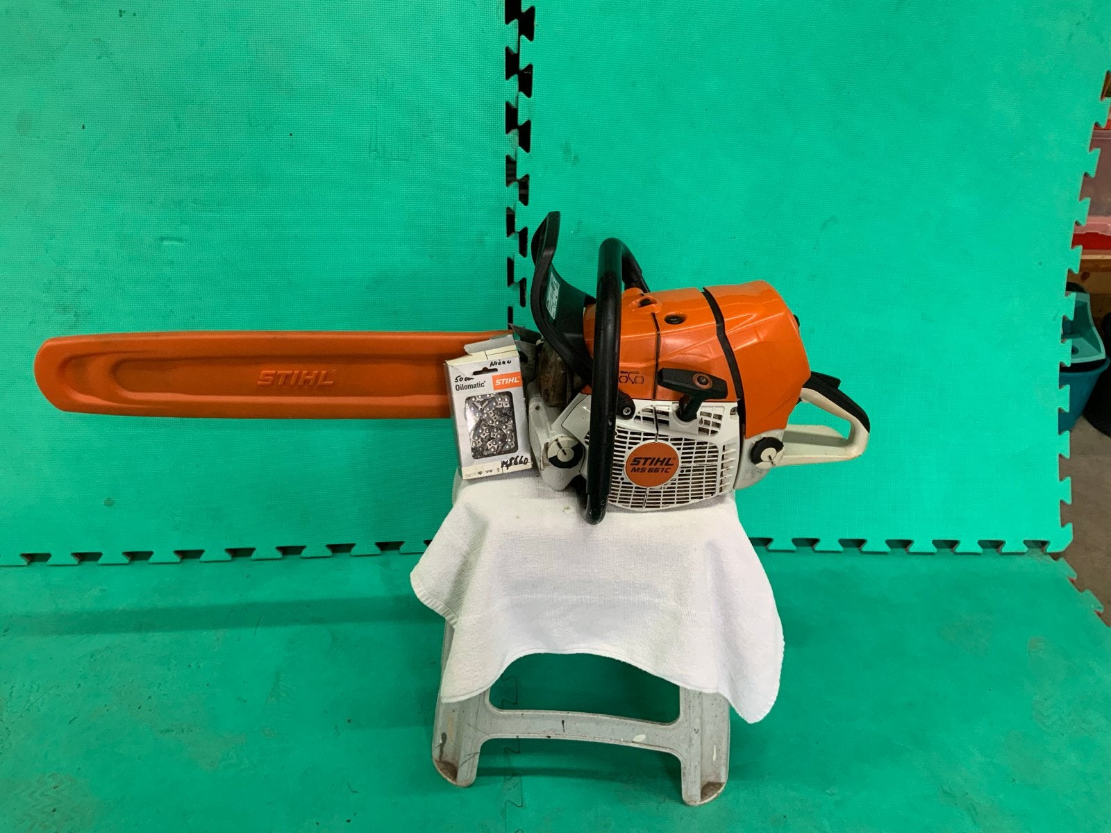 Stihl MS 661 C professionele kettingzaag, Ophalen of Verzenden, Gebruikt, Kettingzaag