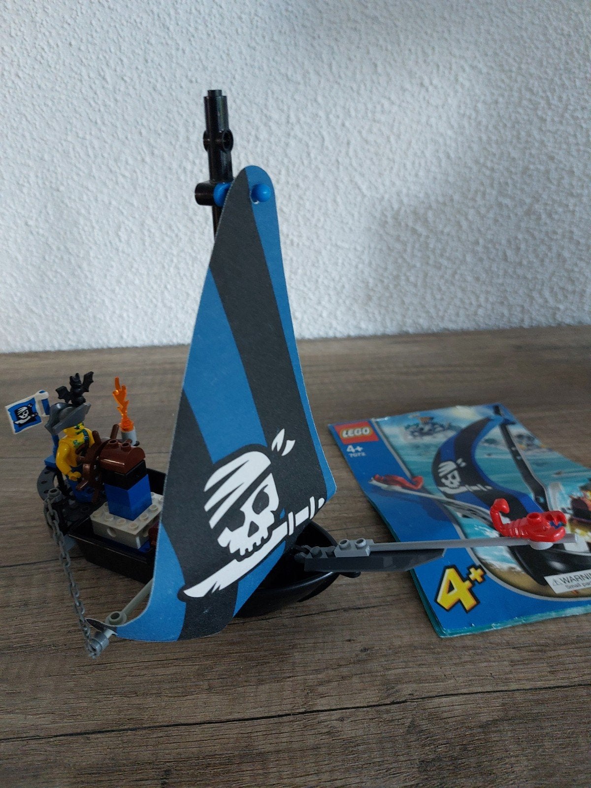 lego 7072 pitaten schip met instructie, Ophalen of Verzenden, Gebruikt