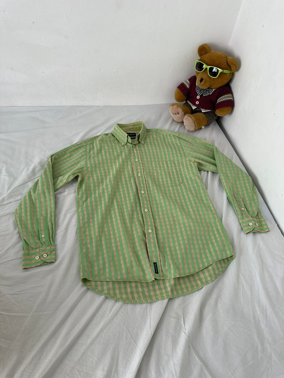 Exclusief McGregor overhemd, McGregor, Zo goed als nieuw, Groen, Halswijdte 39/40 (M)