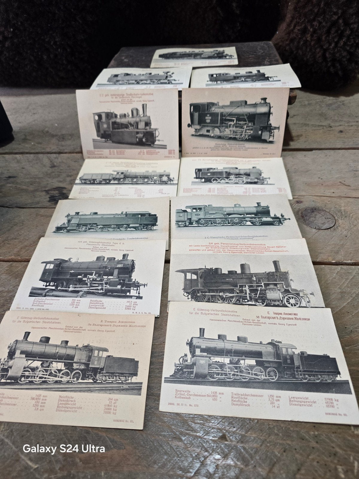 D24 > 23 stuks  Historische Duitse ansichtkaart uit 1913, Ophalen of Verzenden, Zo goed als nieuw, Trein, Kaart of Prent