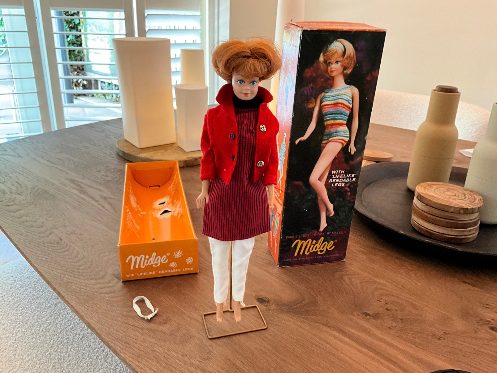 Vintage Mattel Midge  – originele doos – 1958, Verzamelen, Poppen, Zo goed als nieuw, Pop, Ophalen