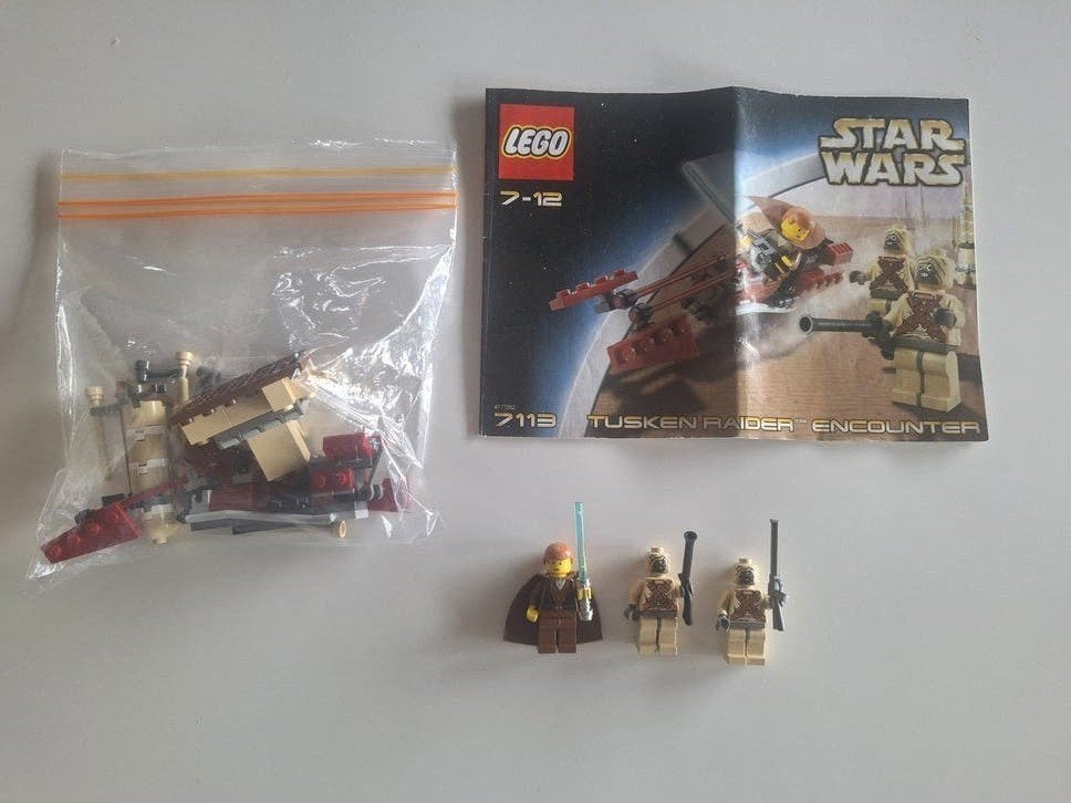 LEGO Star Wars 7113 Tusken Raider Encounter met minifiguren, Star Wars, Lego, Ophalen of Verzenden, Zo goed als nieuw