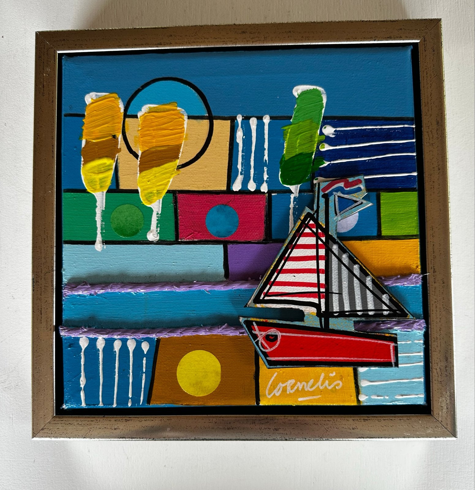 Abstract Zeillandschap - Cornelis (Kees van Rijen), Verzenden