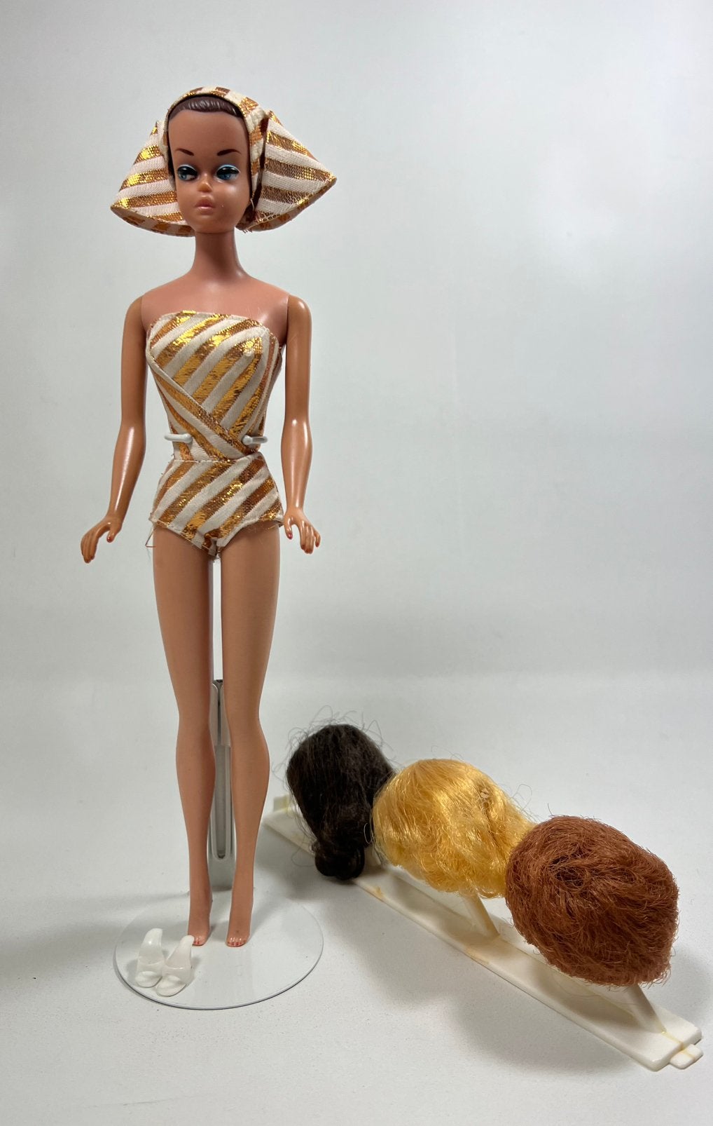 Vintage Barbie Fashion Queen met Pruiken, Ophalen of Verzenden, Gebruikt, Pop
