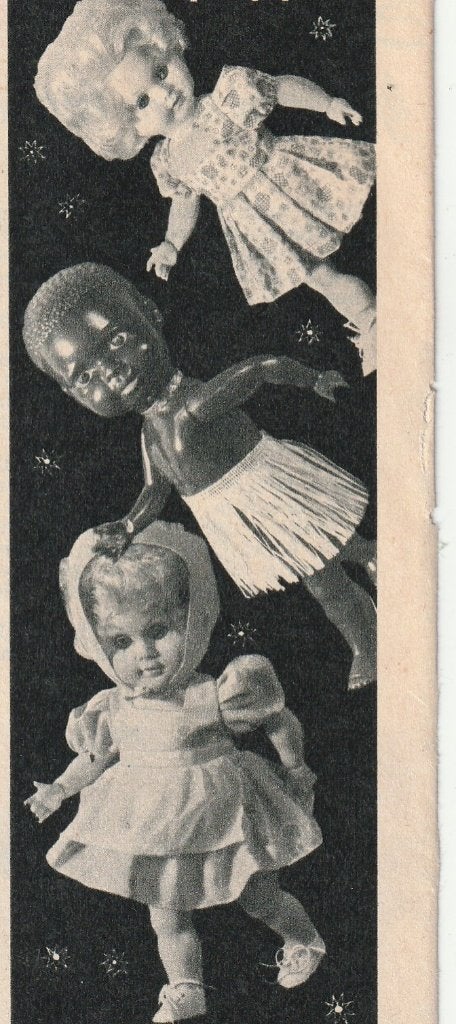 Retro reclame 1962 Wildebras speelgoed poppen mooie droom, Verzenden, Overige typen