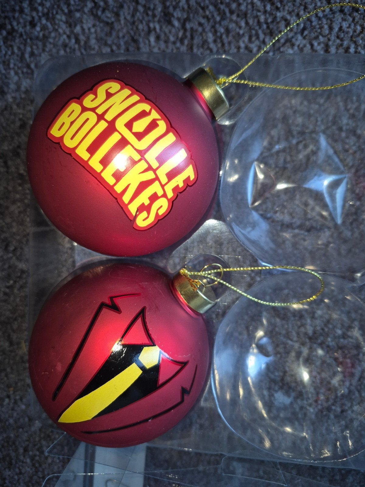 glazen kerstballen Snollebollekes, Ophalen of Verzenden, Zo goed als nieuw