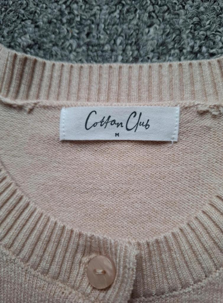 Cotton Club vest maat M | lichtbeige | zachte basic, Maat 38/40 (M), Beige, Ophalen of Verzenden, Zo goed als nieuw