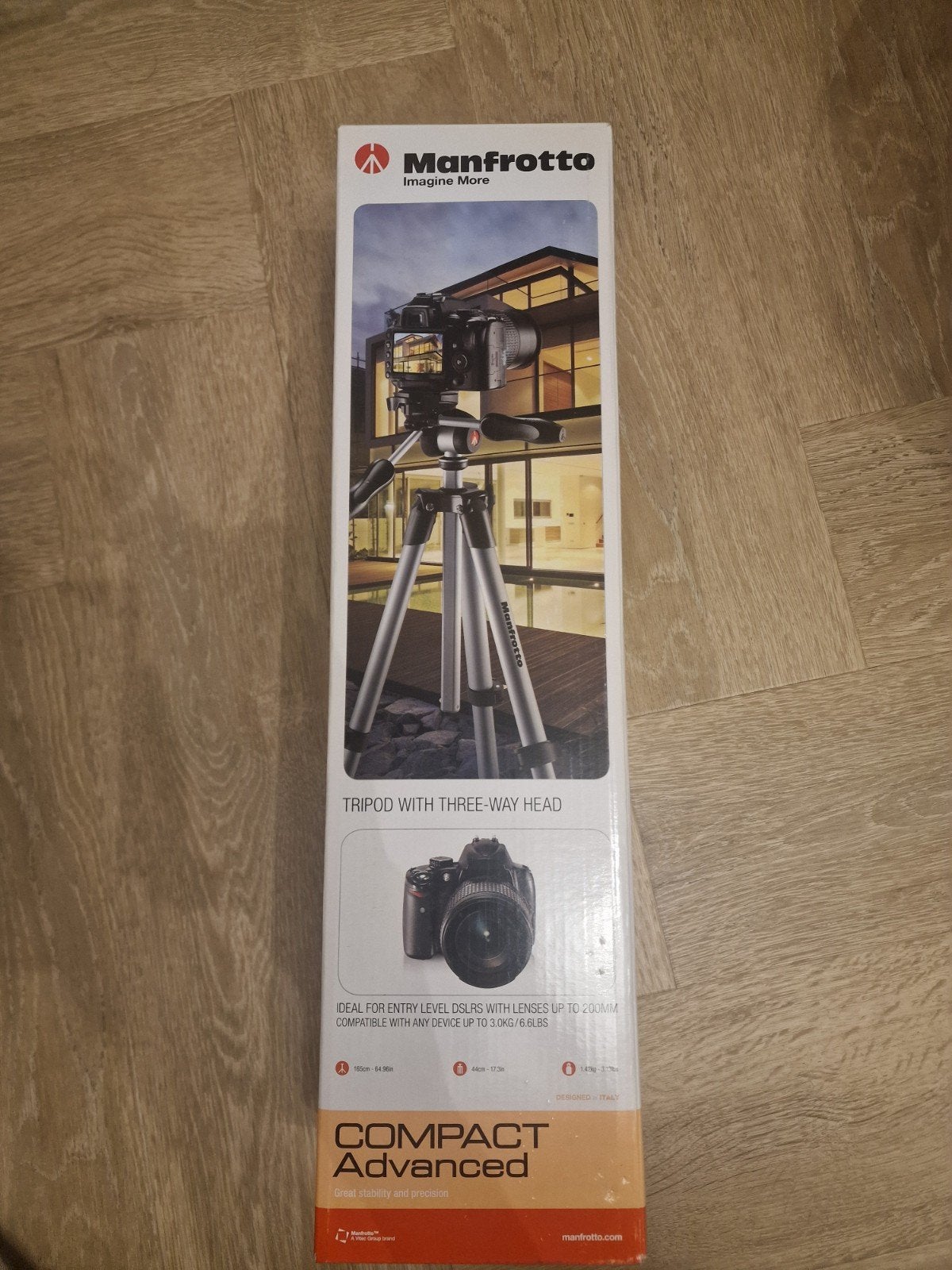 Manfrotto Compact Advanced Statief met 3-wegkop, Audio, Tv en Foto, Fotografie | Statieven en Balhoofden, Ophalen, Driepoot, Zo goed als nieuw