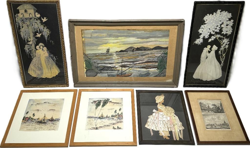 1201. Convoluut lijstwerk, 20e eeuw, Antiek en Kunst, Ophalen of Verzenden