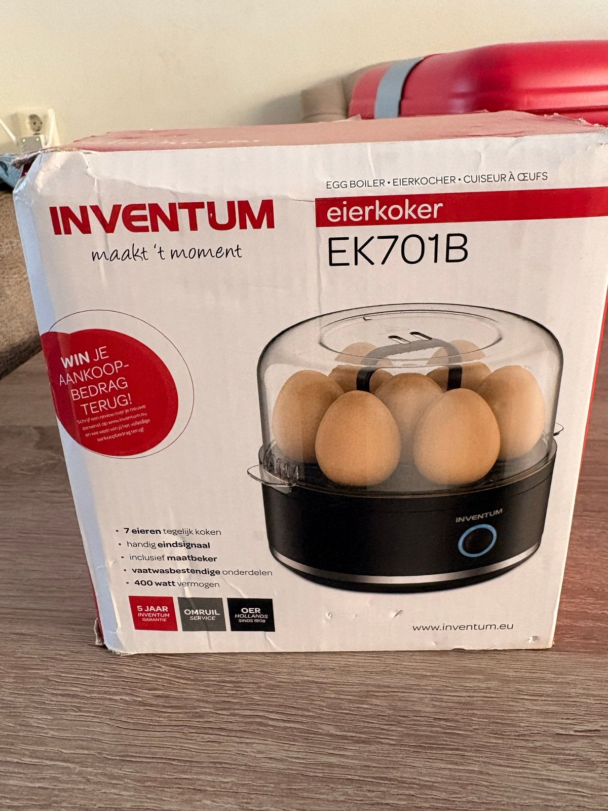 Inventum Eierkoker EK701B - Nieuw in doos, Ophalen, Nieuw