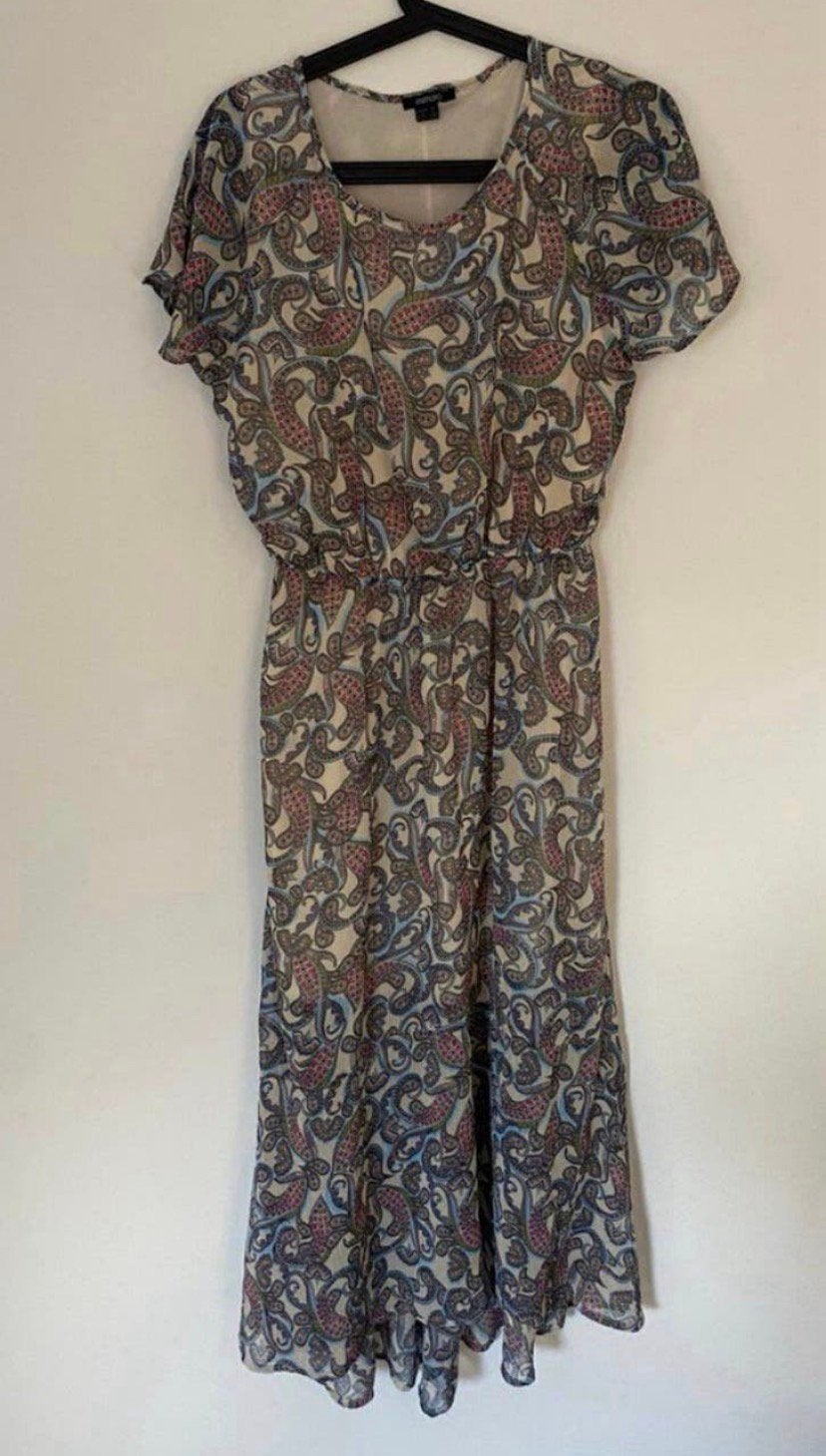 Esmare jurk, maat M.Zomer jurk lang, Kleding | Dames, Jurken, Verzenden, Zo goed als nieuw, Maat 38/40 (M), Onder de knie