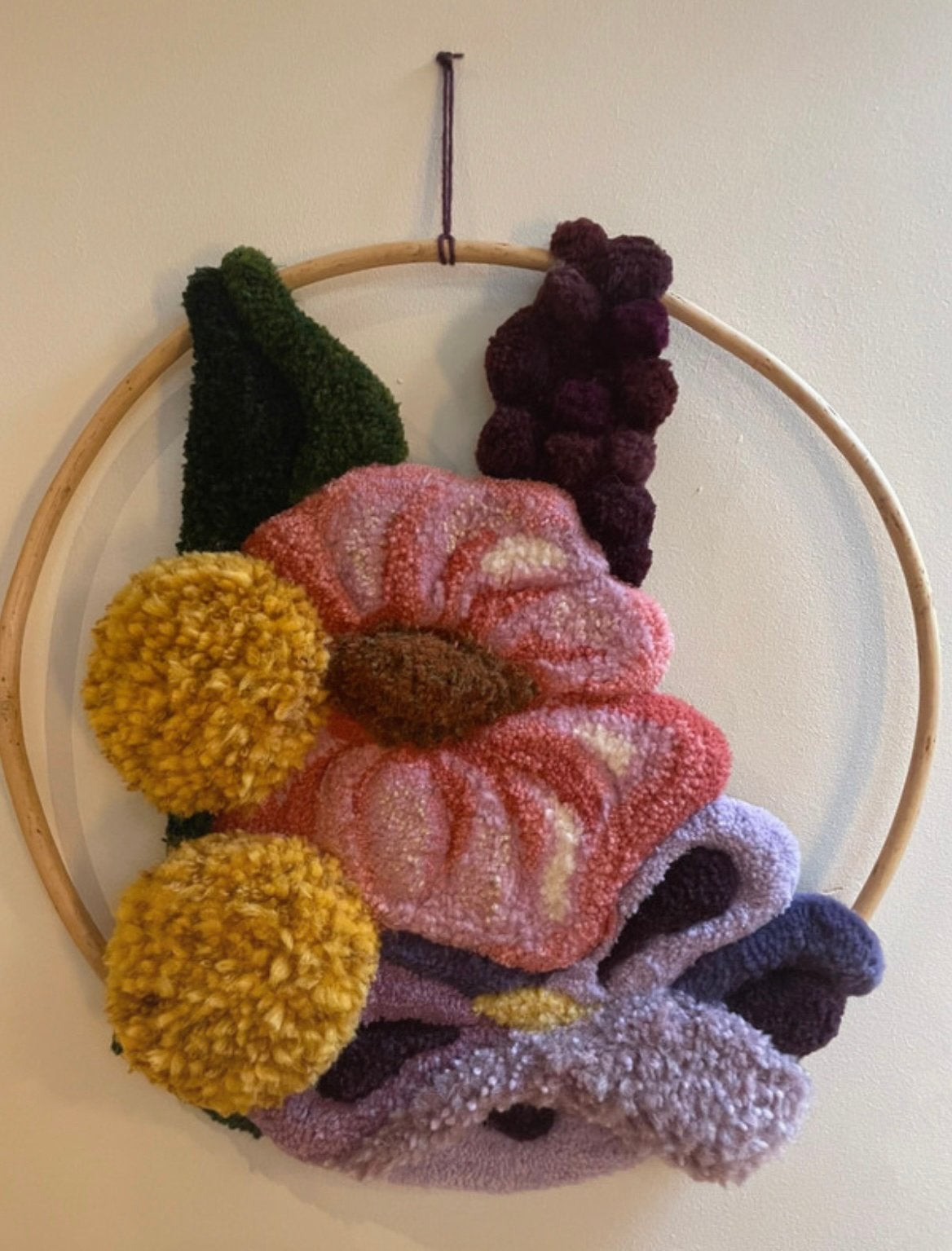 Wandkleed handgemaakt wol, Verzenden, Nieuw, 47 cm, Handgemaakt