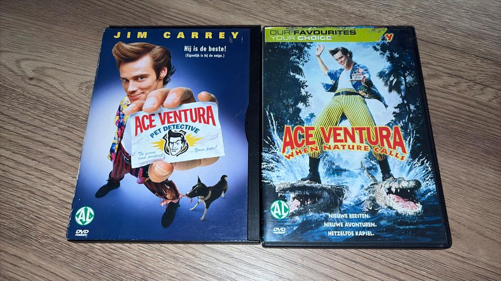 Ace Ventura 1 en 2: When Nature Calls met Jim Carrey., Vanaf 16 jaar, Ophalen of Verzenden, Zo goed als nieuw, Actiekomedie