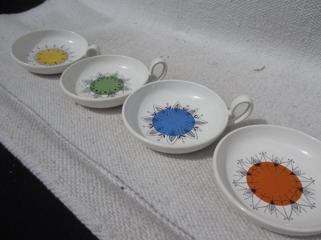 SET Villeroy & Boch schaaltjes jaren 50, Ophalen of Verzenden