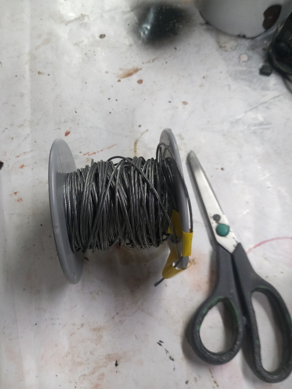 Stalen kabel op rol - 12 meter, Ophalen of Verzenden, Gebruikt