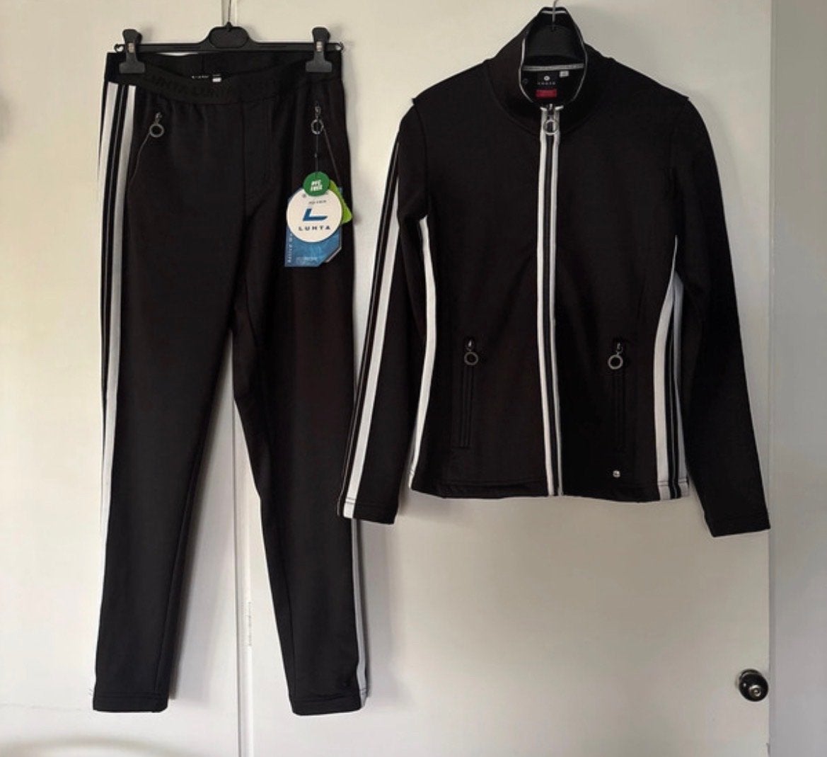 Luhta trainingspak dames - Broek M, Jasje S, Kleding | Dames, Ophalen of Verzenden, Nieuw, Maat 36 (S), Zwart