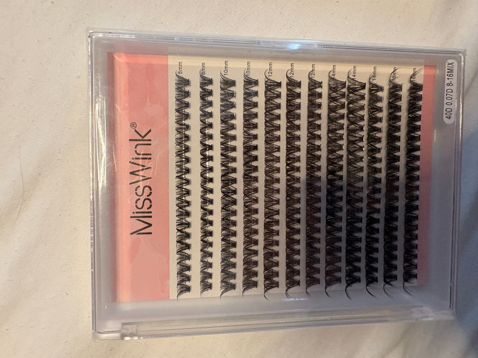 MissWink wimperextensions 40D 0.07D 8-16MIX, Ogen, Zwart, Nieuw, Ophalen of Verzenden