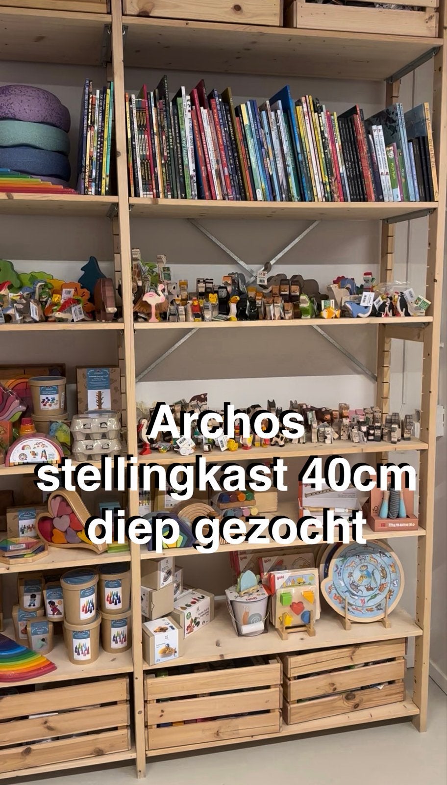 GEZOCHT Archos Bruynzeel Monta stellingkast hout, Ophalen of Verzenden, Zo goed als nieuw