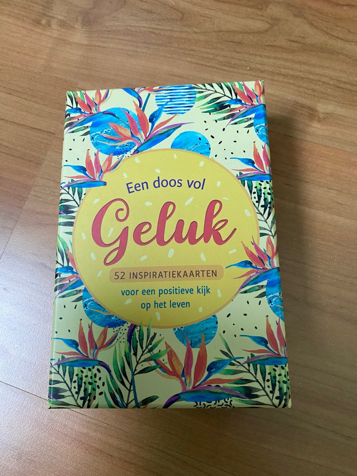 Een doos vol Geluk - 52 inspiratiekaarten, Een of twee spelers, Ophalen of Verzenden, Zo goed als nieuw