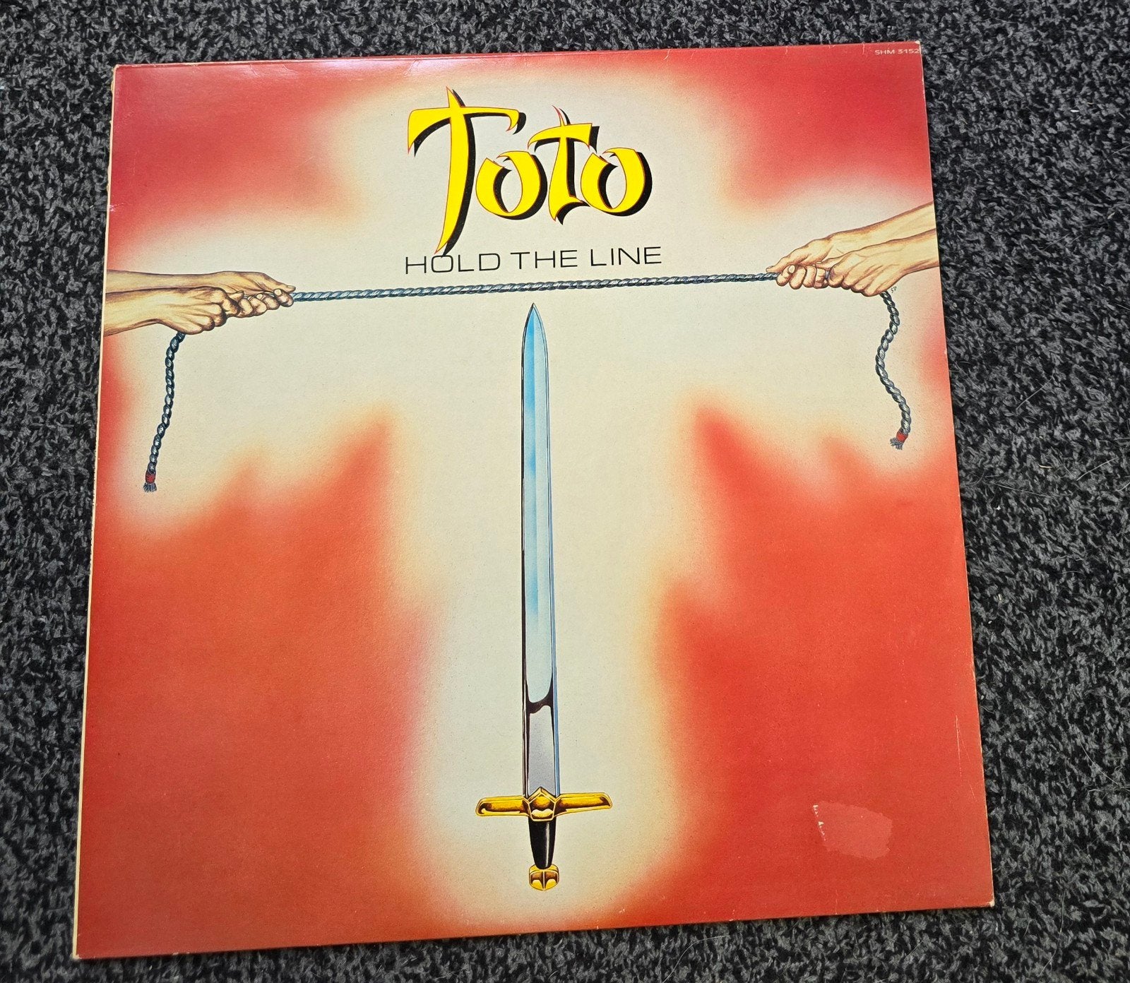 toto hold the line lp, Cd's en Dvd's, Vinyl | Rock, Ophalen of Verzenden, Gebruikt, 12 inch, Poprock